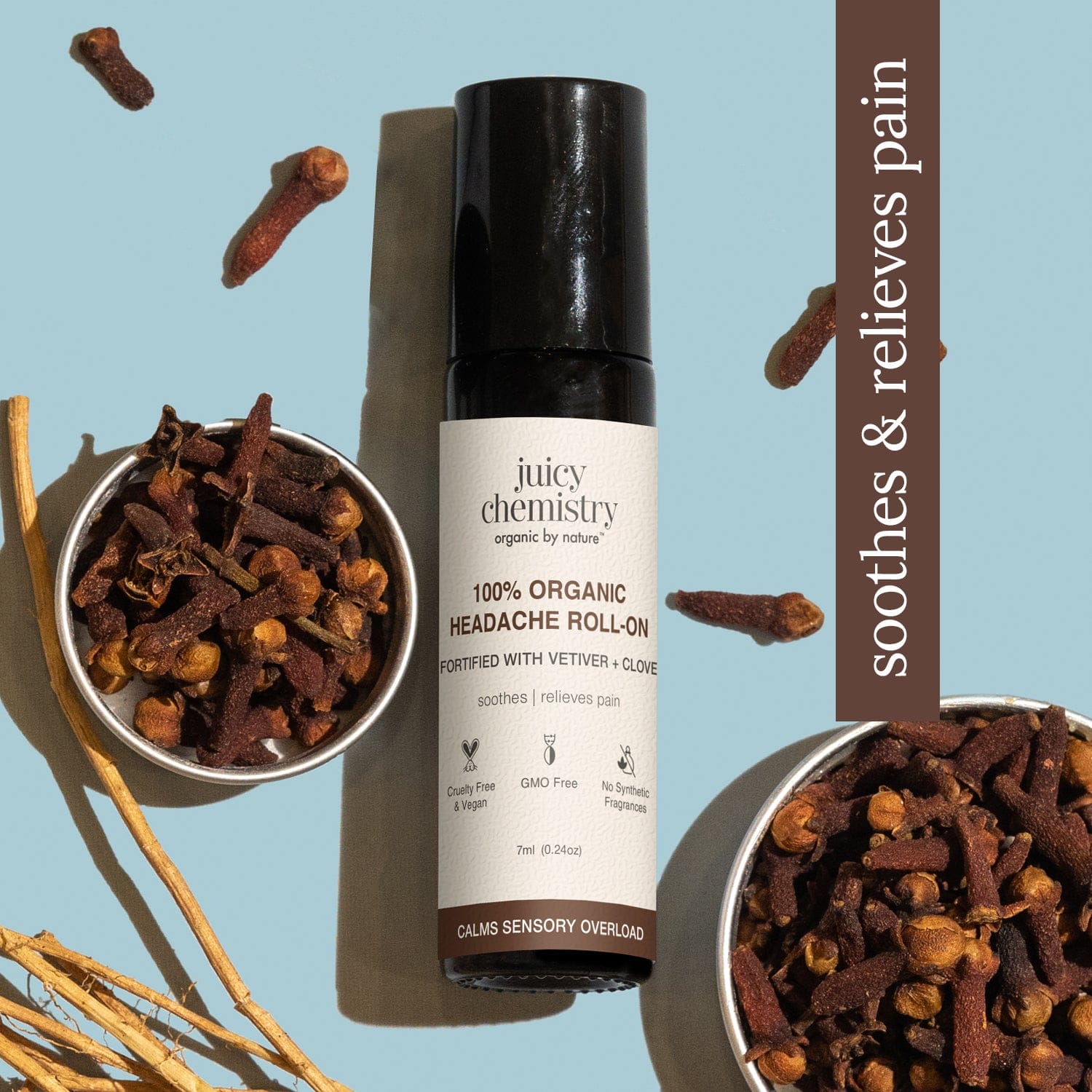 100% Organic Headache Roll-On