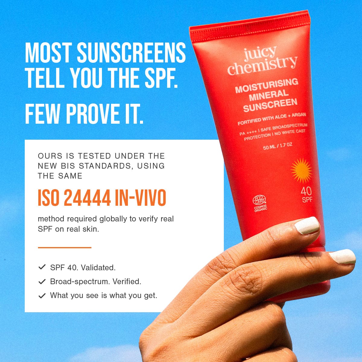 Moisturising Mineral Sunscreen Fortified with Aloe + Argan