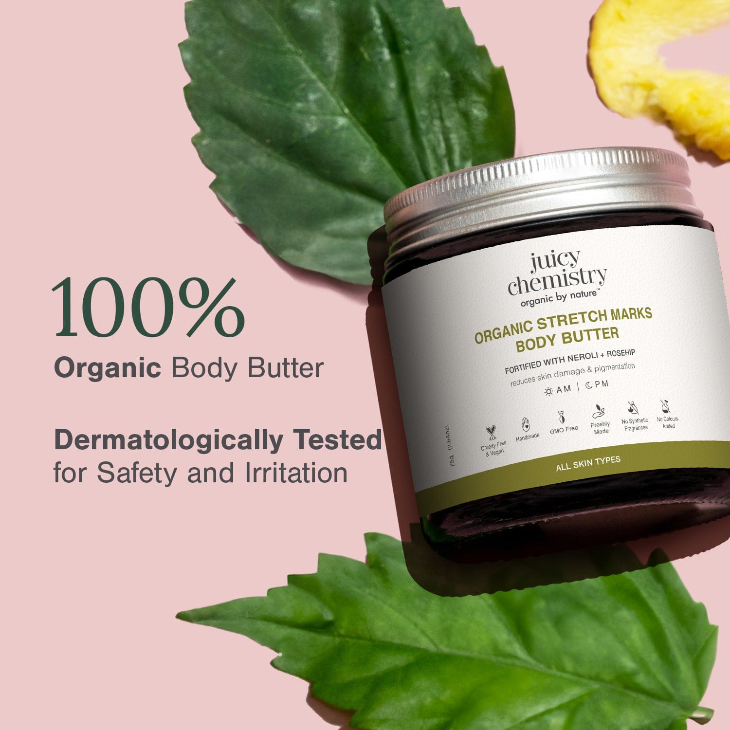 Organic Moisturising Body Butter Fortified with Neroli + Rosehip
