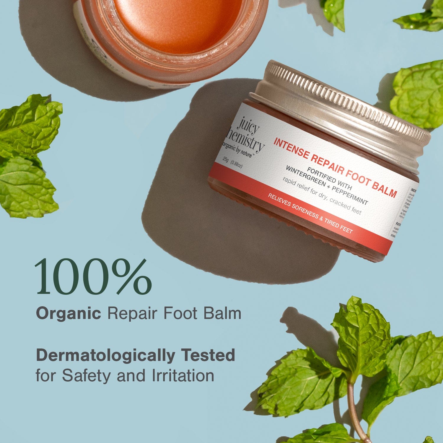 Intense Repair Foot Balm Fortified with Wintergreen + Peppermint