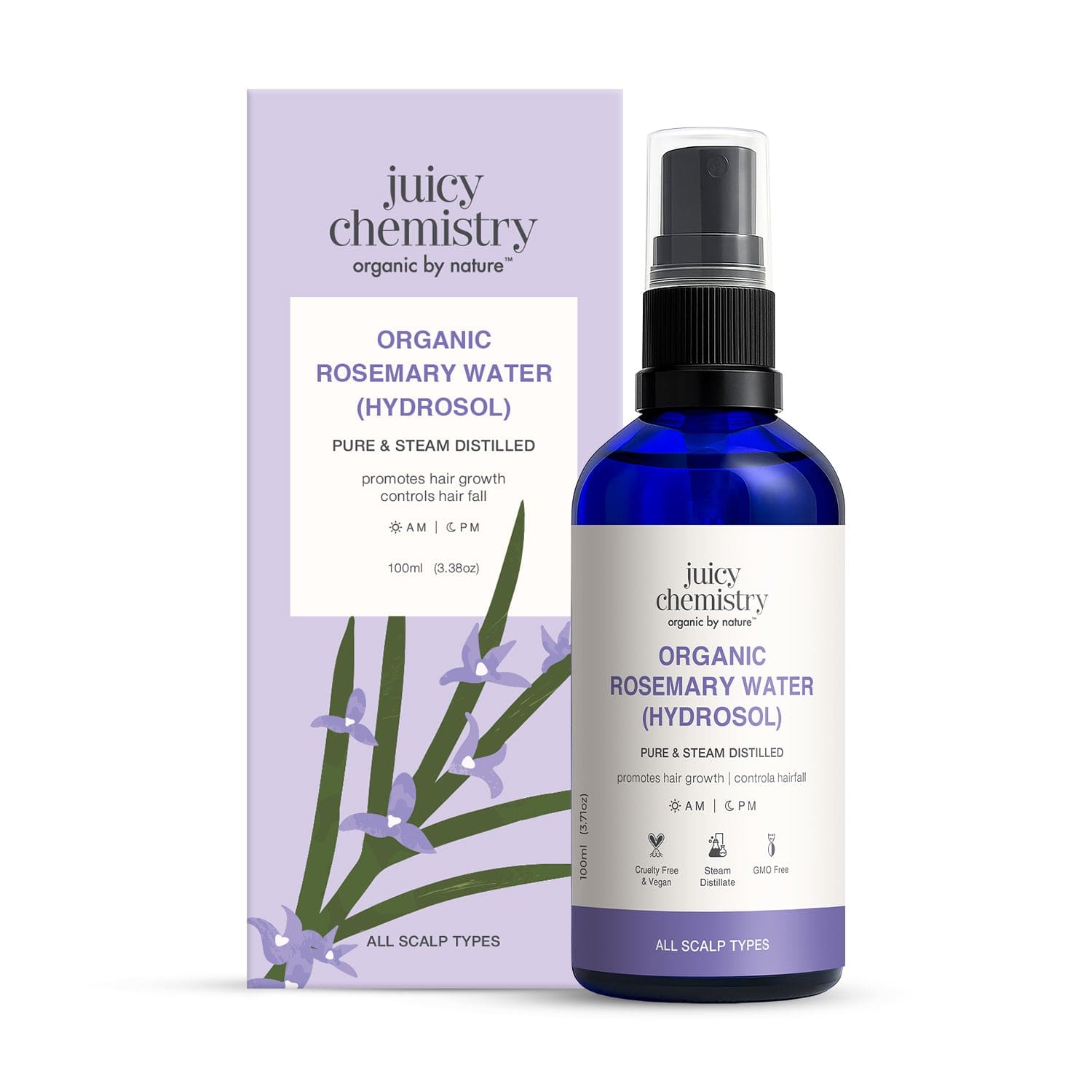 Organic Rosemary Water (Hydrosol)