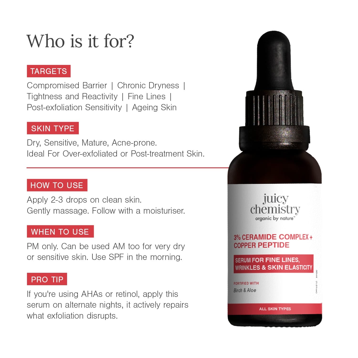 3% Ceramide Complex + Copper Peptide Face Serum