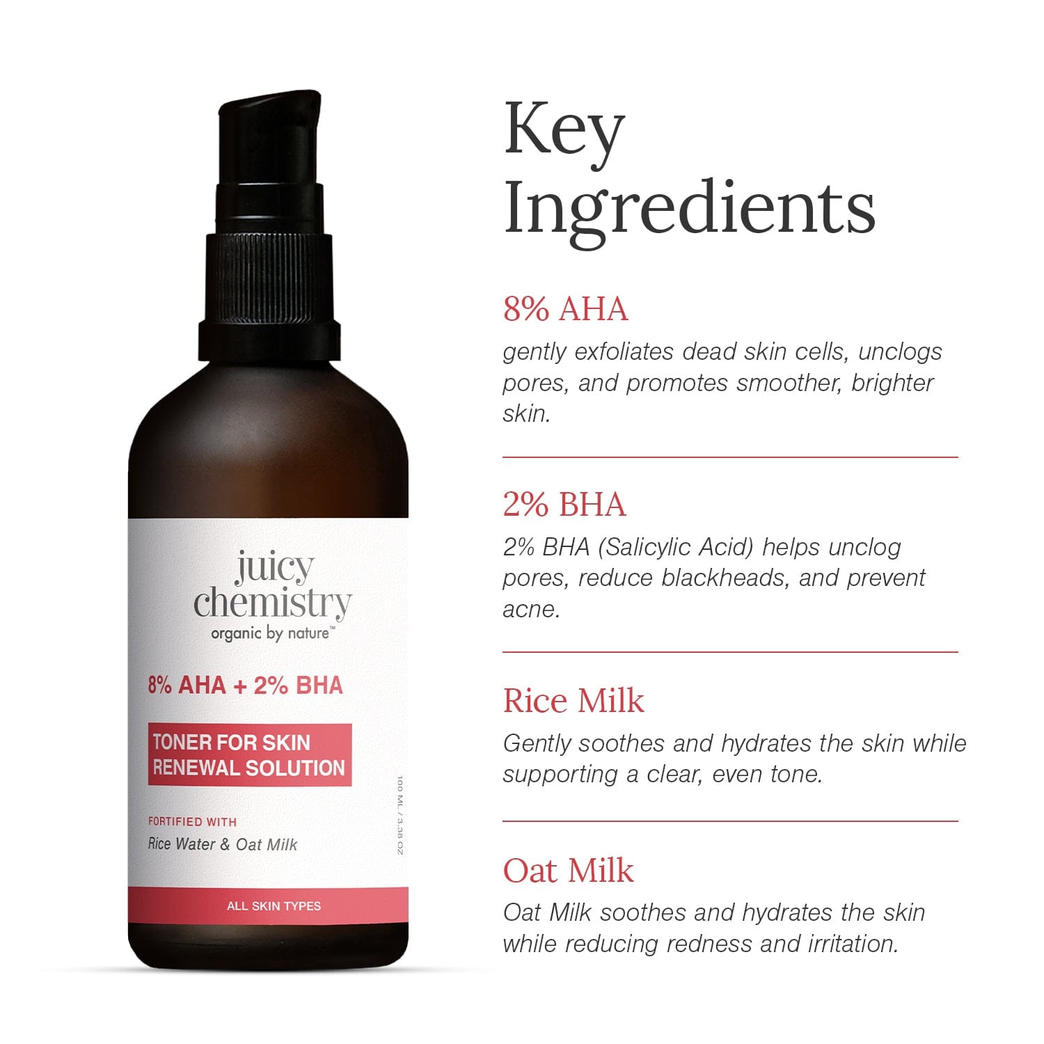 8% AHA + 2 % BHA Toner