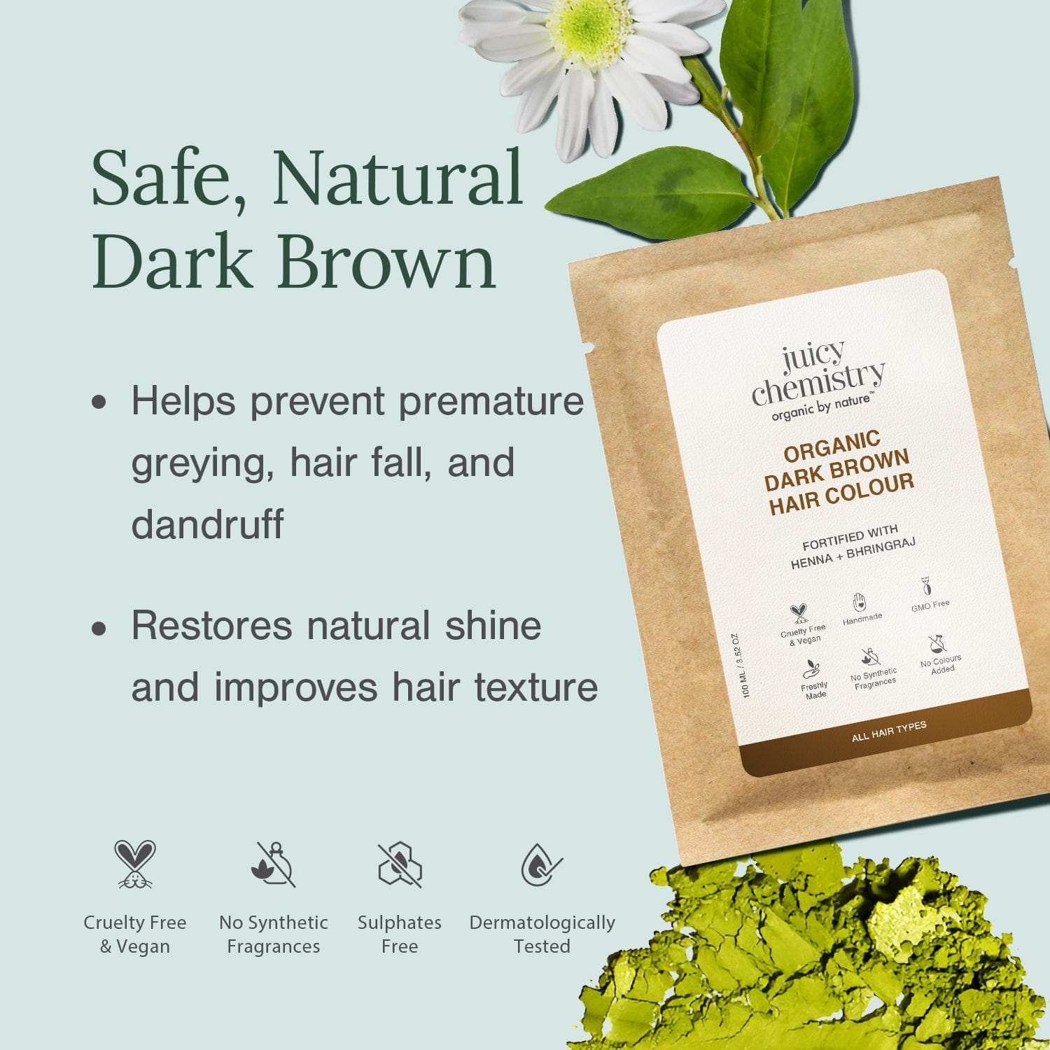 Organic Hair Colour Americano - Dark Brown