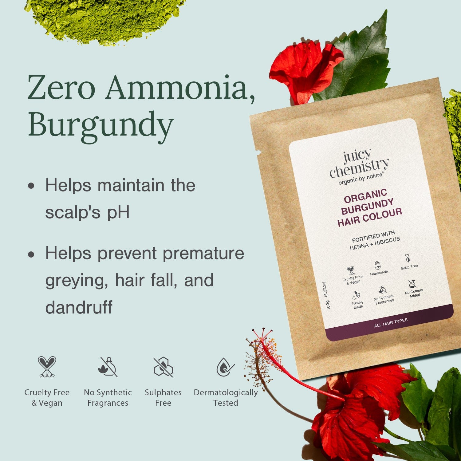 Organic Hair Colour Irish - Burgundy