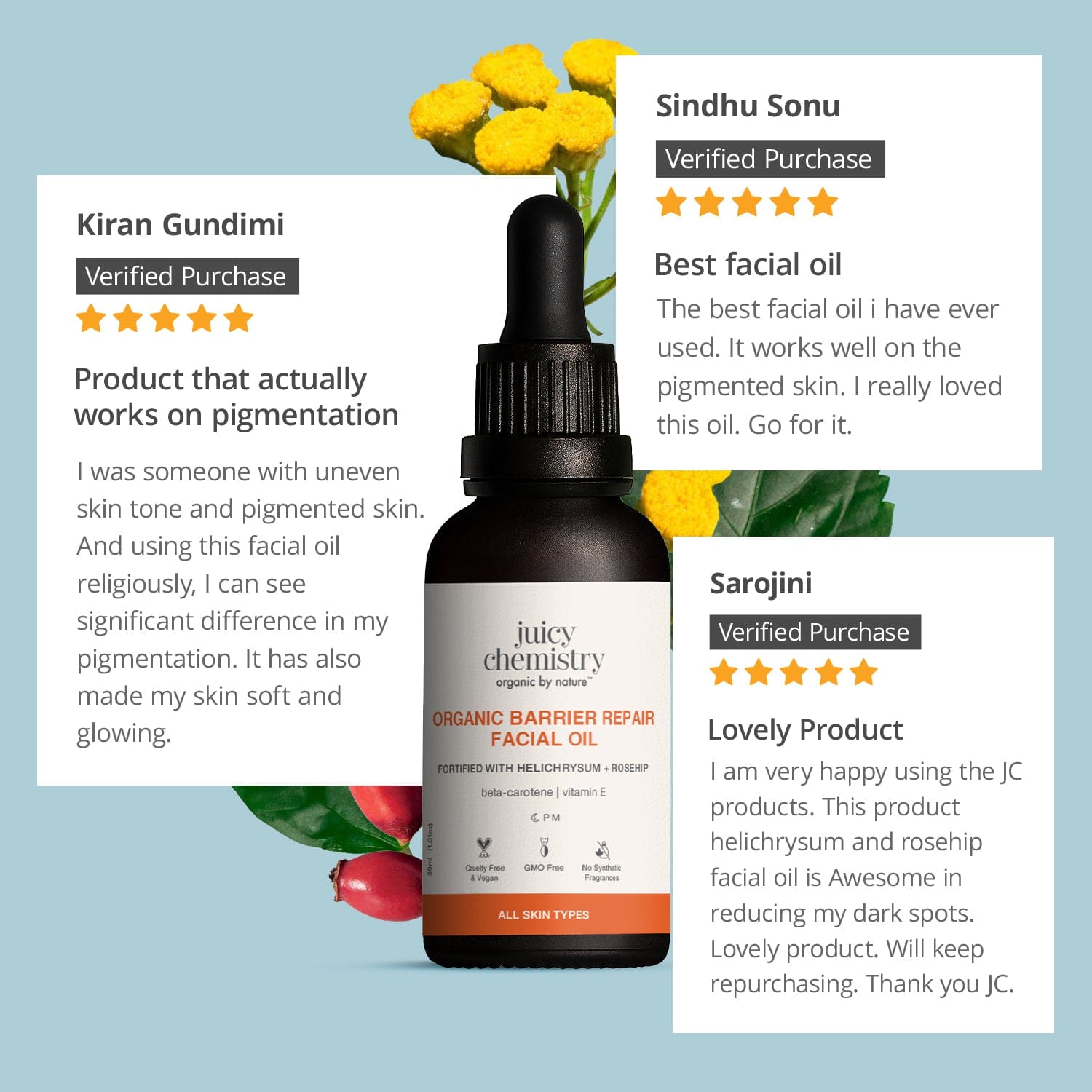 Helichrysum and Rosehip Facial Oil