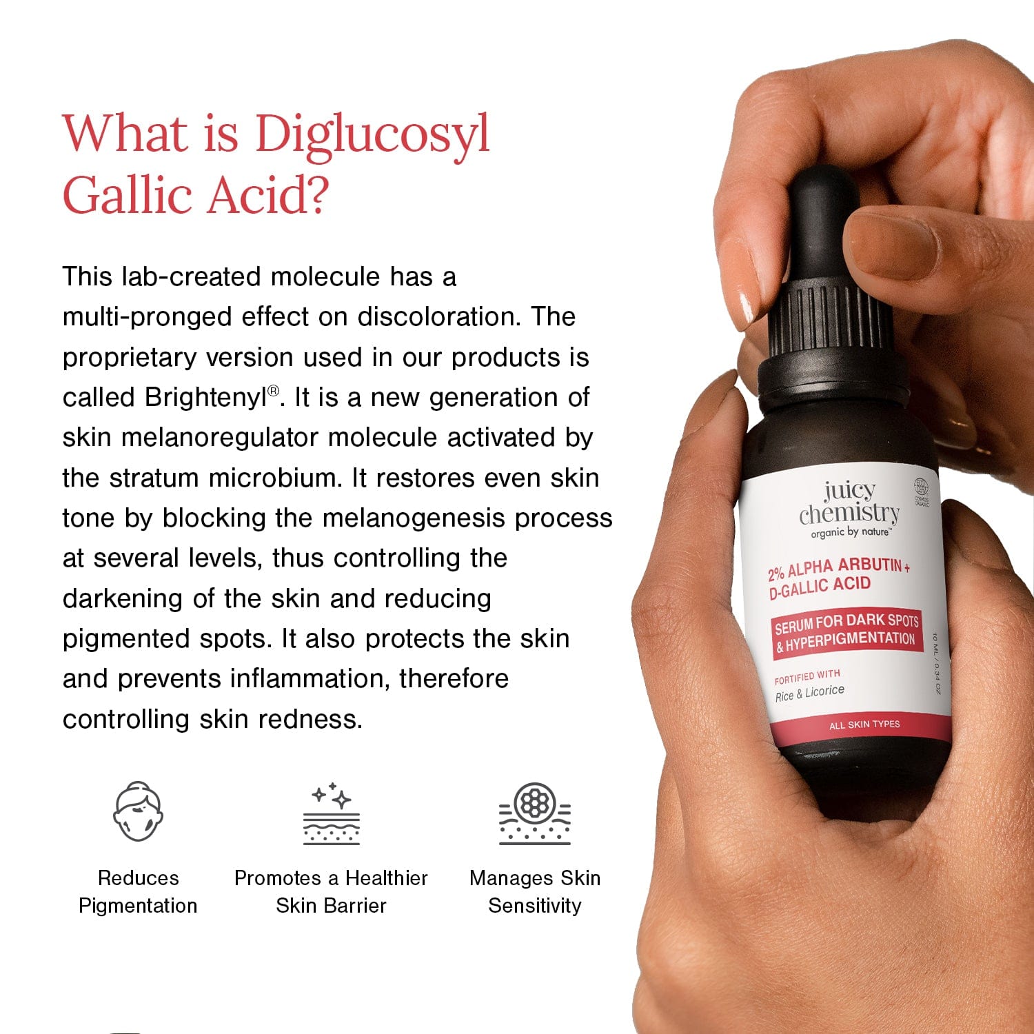 2% Alpha Arbutin + D-Gallic Acid Face Serum