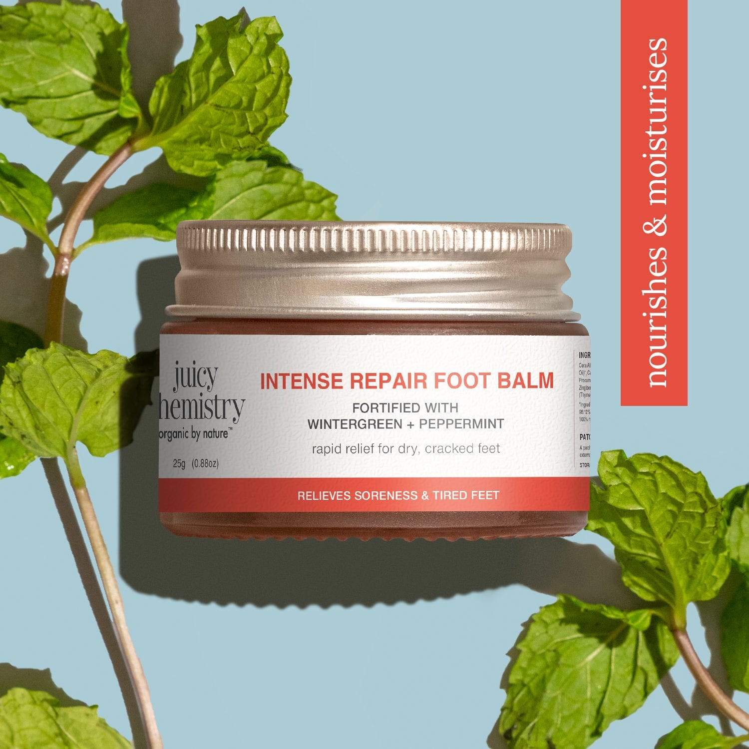 Intense Repair Foot Balm Fortified with Wintergreen + Peppermint