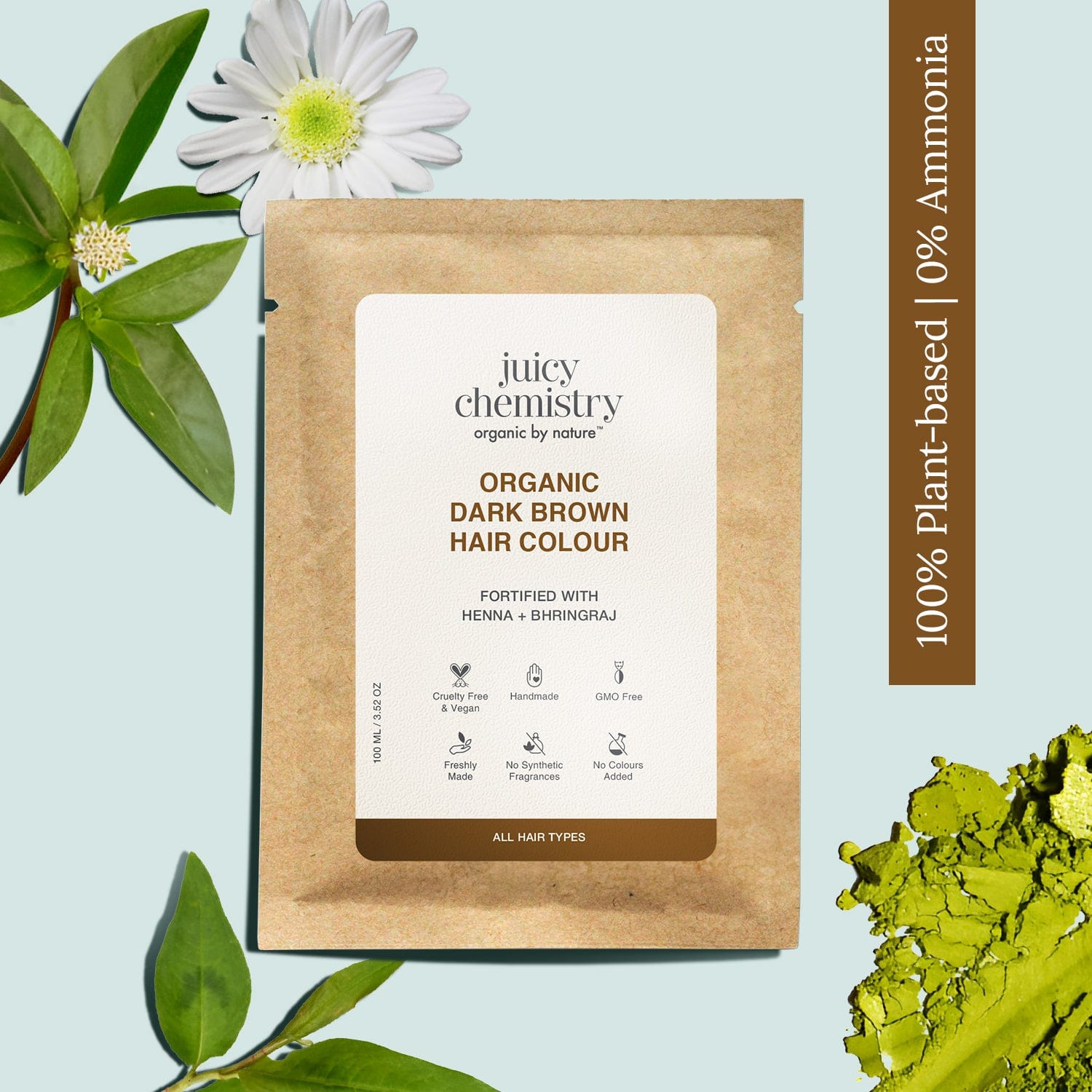 Organic Hair Colour Americano - Dark Brown