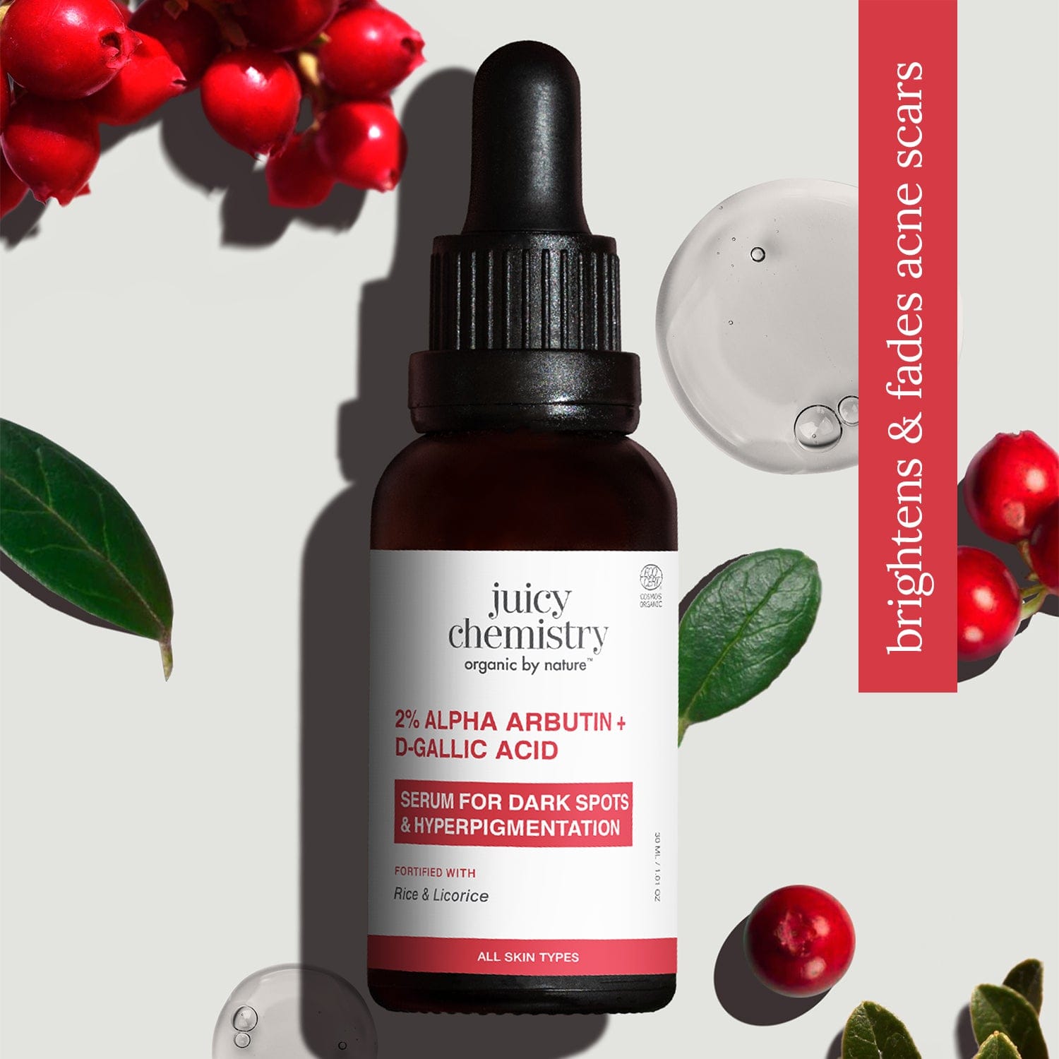 2% Alpha Arbutin + D-Gallic Acid Face Serum