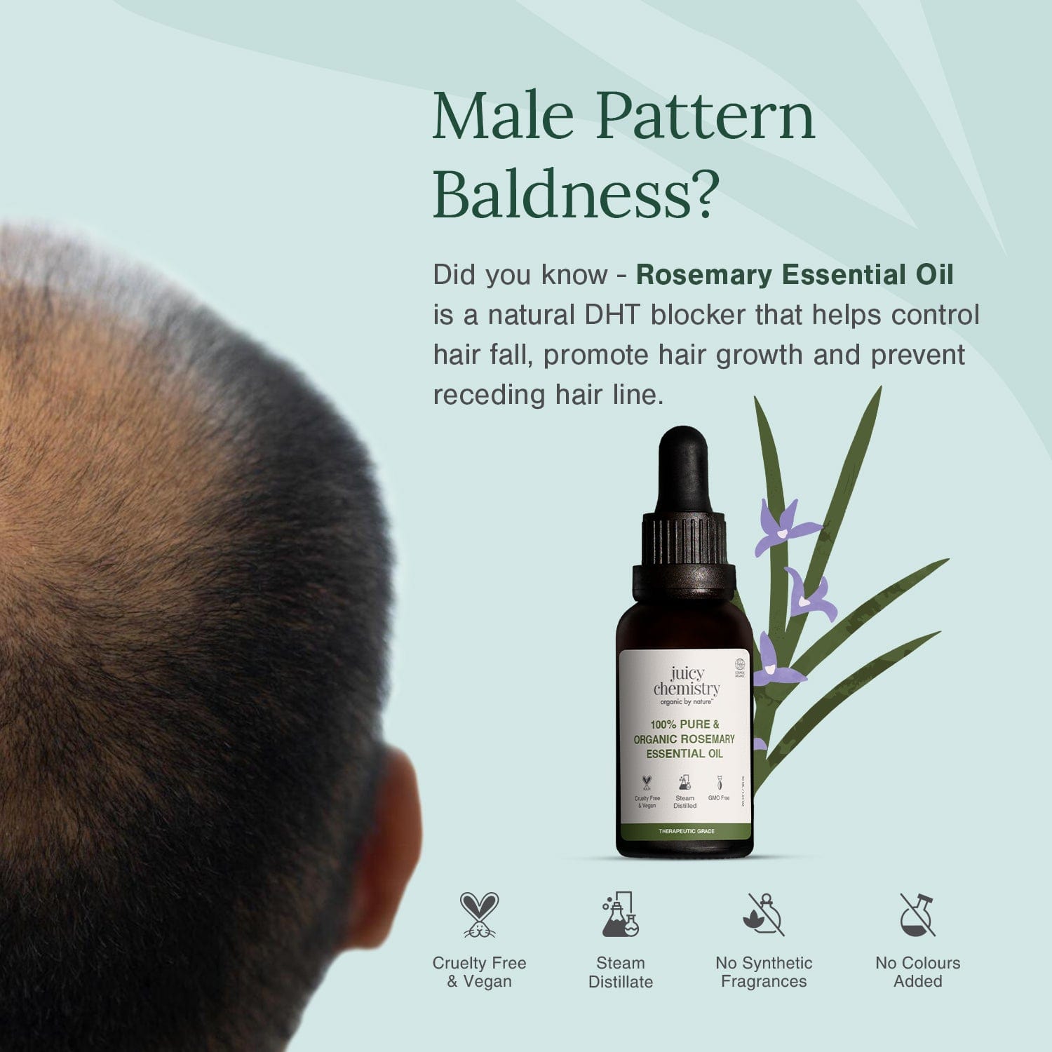 Organic Rosemary Essential Oil | Pure & Certified