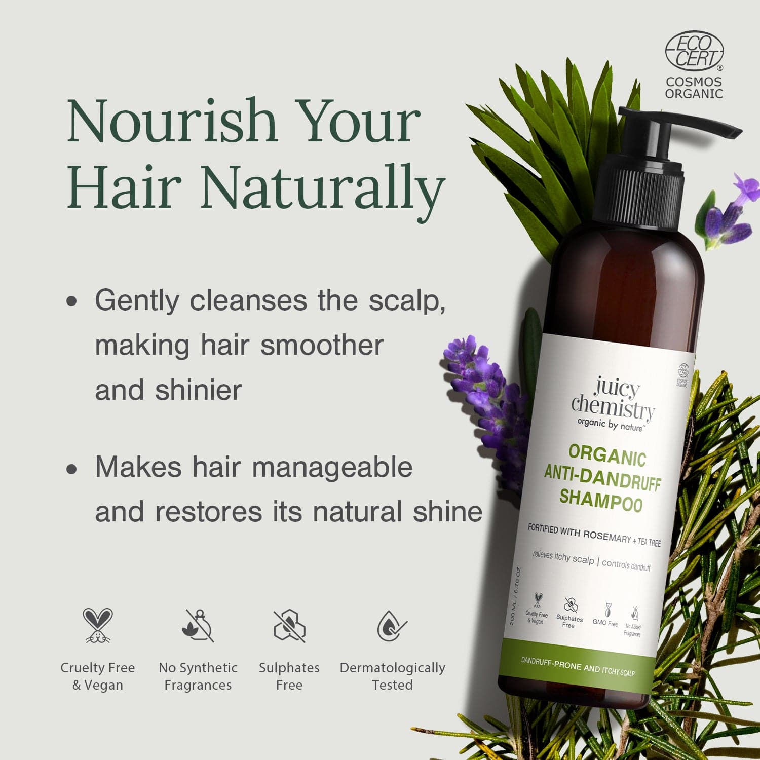 Baobab, Rosemary and Tea Tree Shampoo