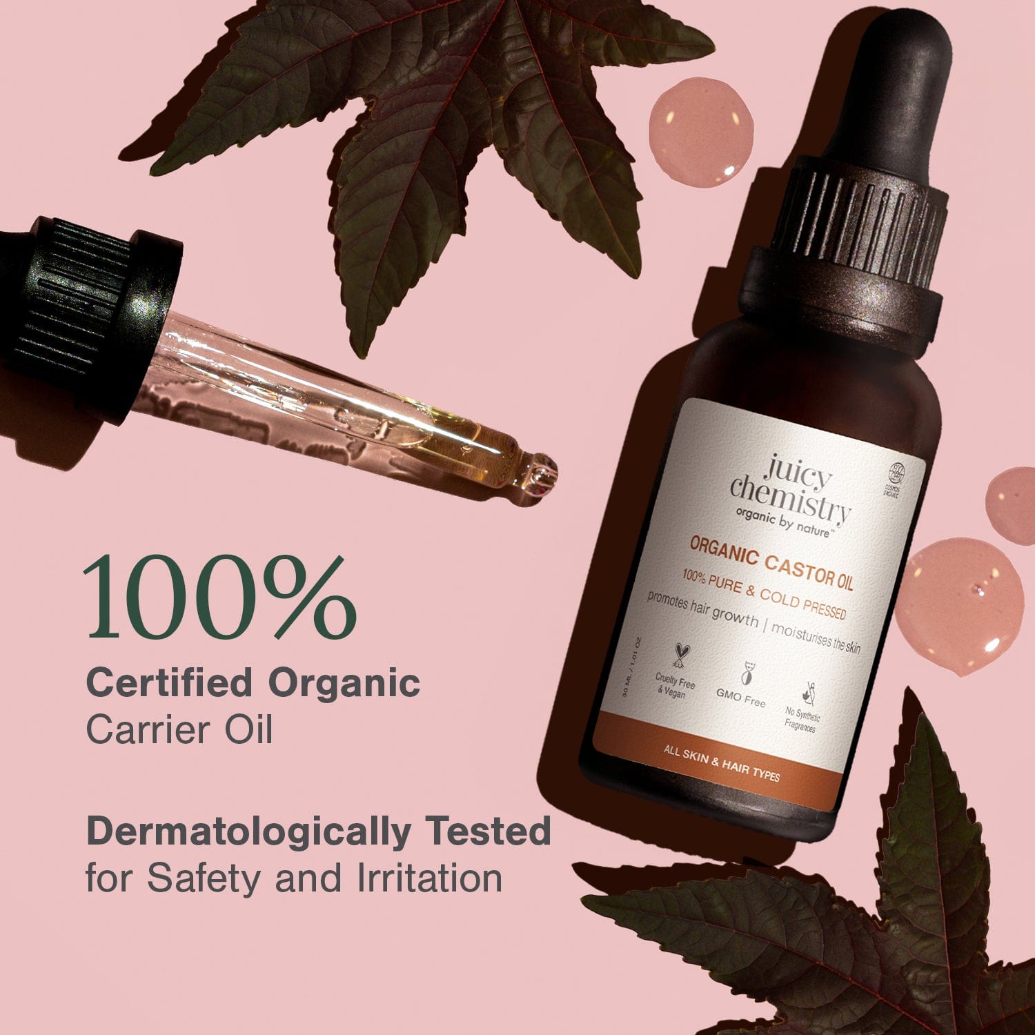 Cold Pressed Castor Carrier Oil