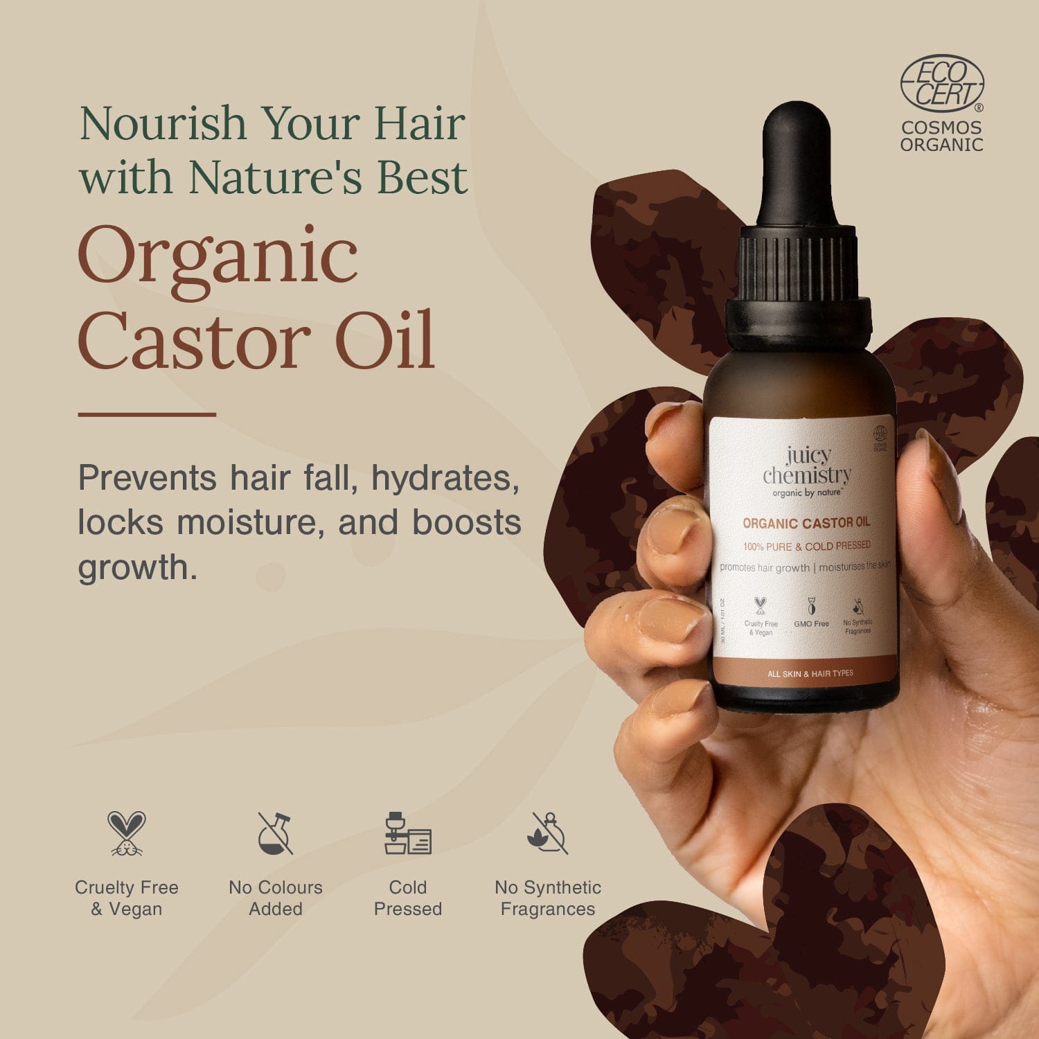 Cold Pressed Castor Carrier Oil