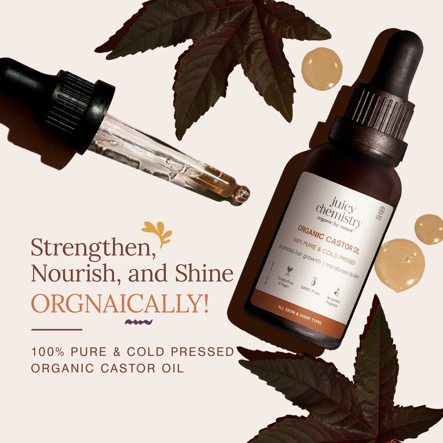 Cold Pressed Castor Carrier Oil