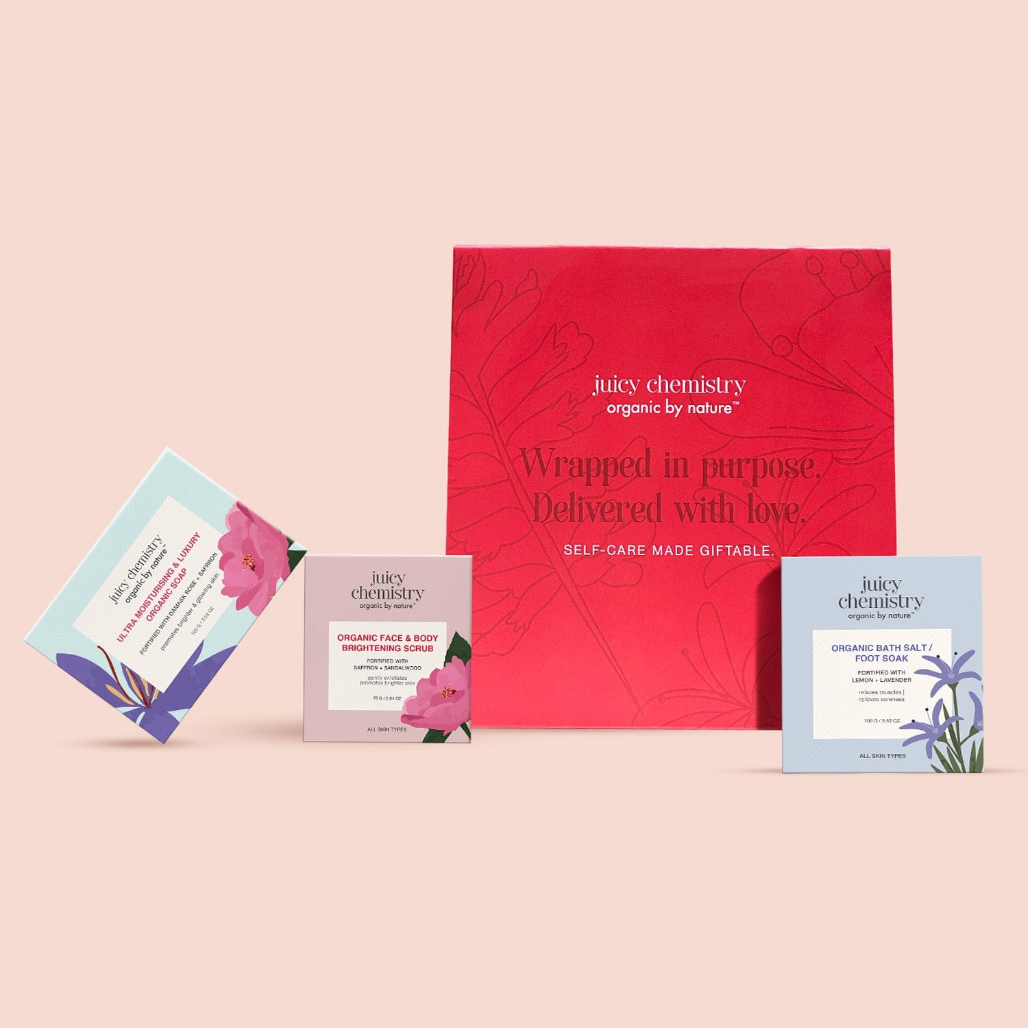 Festive Organic Luxurious Gift Bag - Red