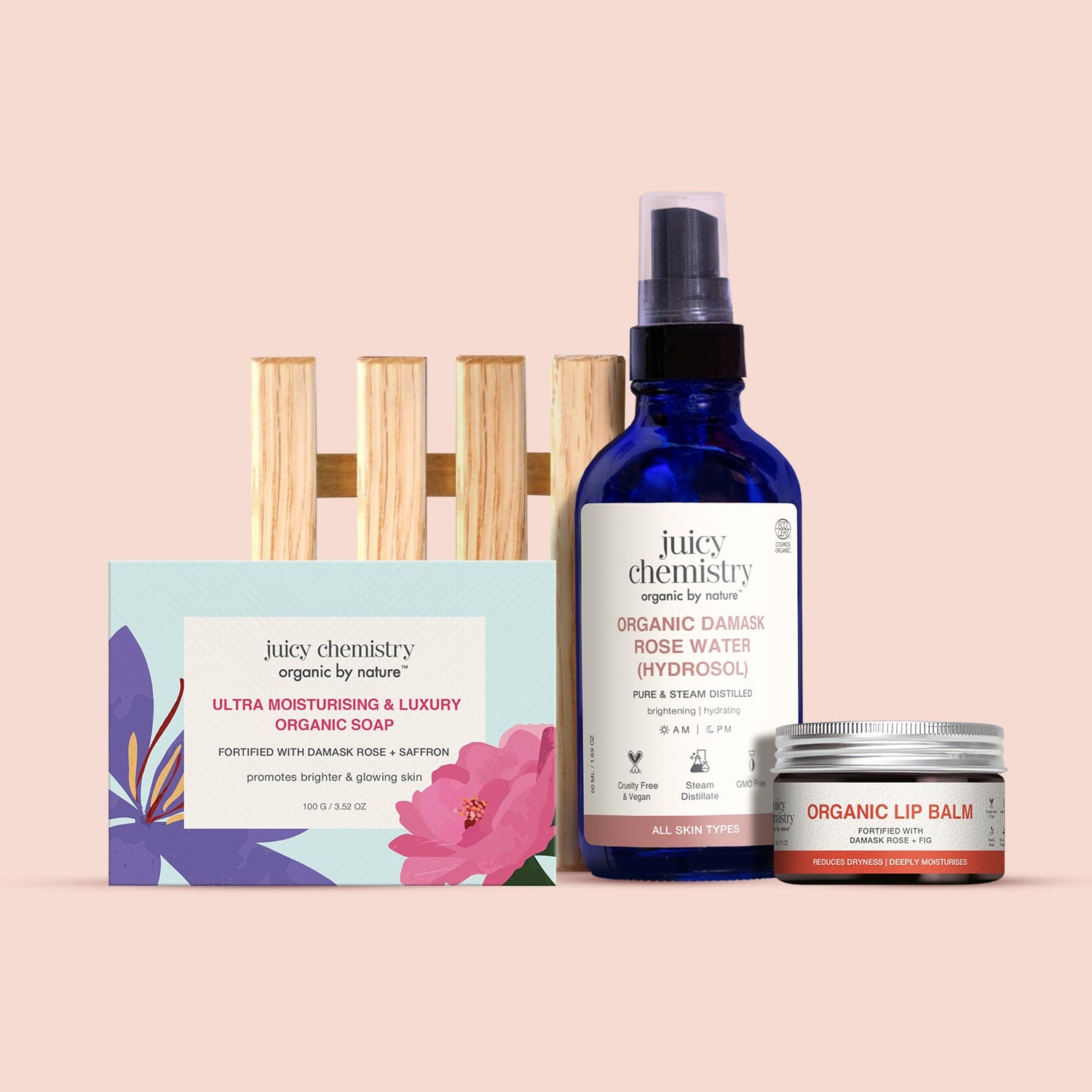 Festive Organic Roses Gift Box - White