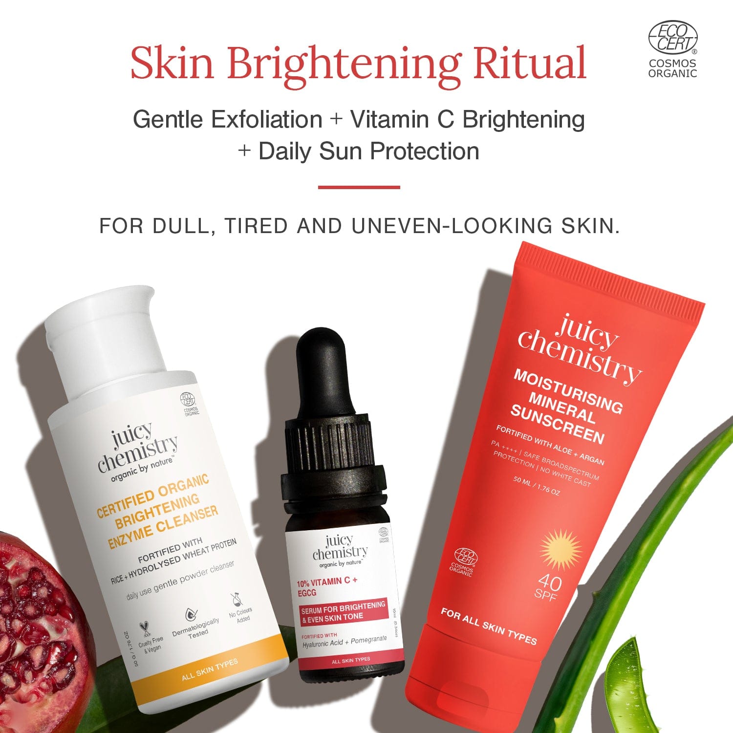 Skin Brightening Ritual | Three Steps For Gentle Exfoliation & Daily Protection
