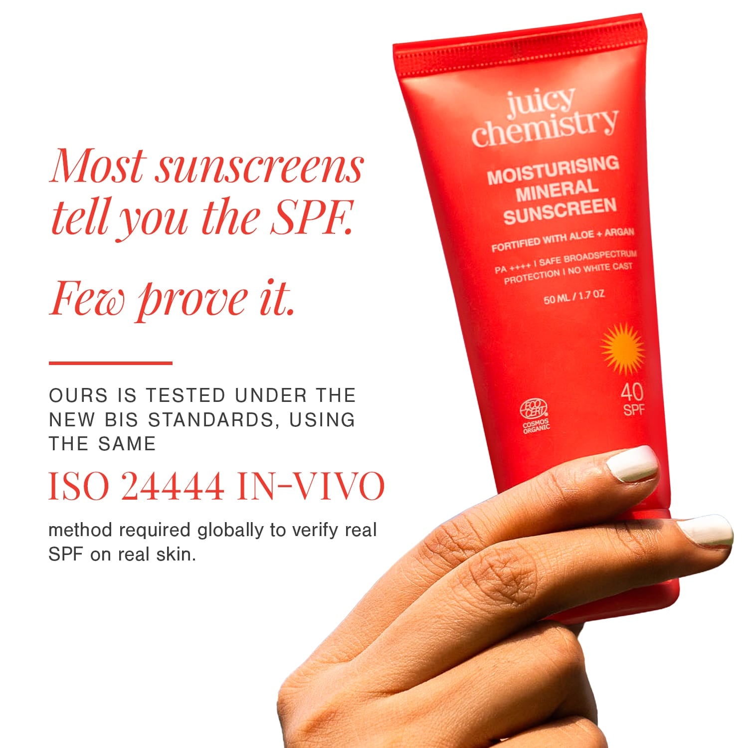 Moisturising Mineral Sunscreen" to "Mineral Sunscreen SPF 40 — Certified Organic