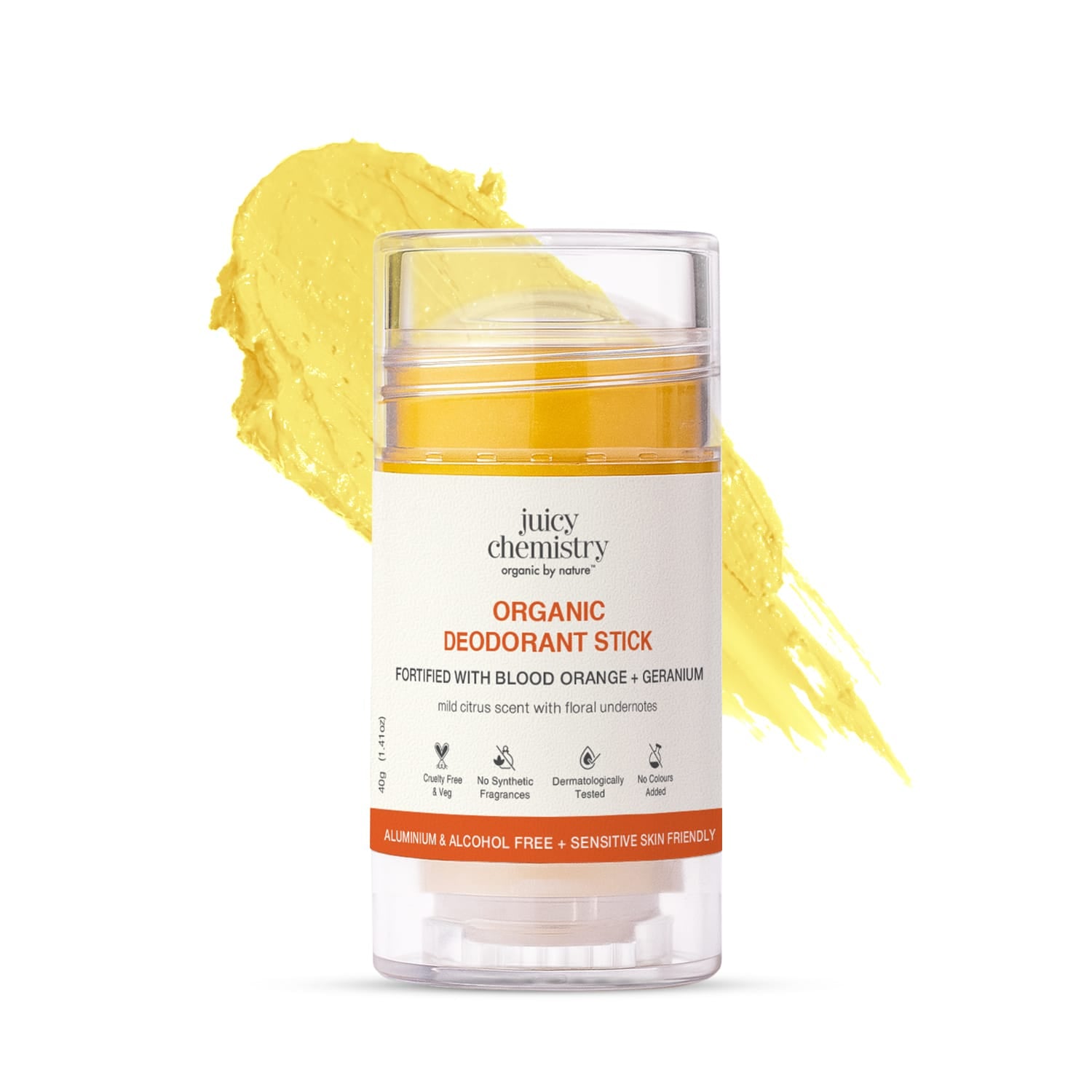 Organic Deodorant Fortified with Blood Orange + Geranium