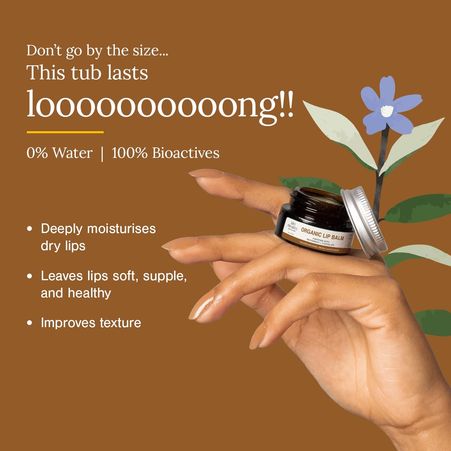 Organic Lip Balm Fortified with Vanilla Bean