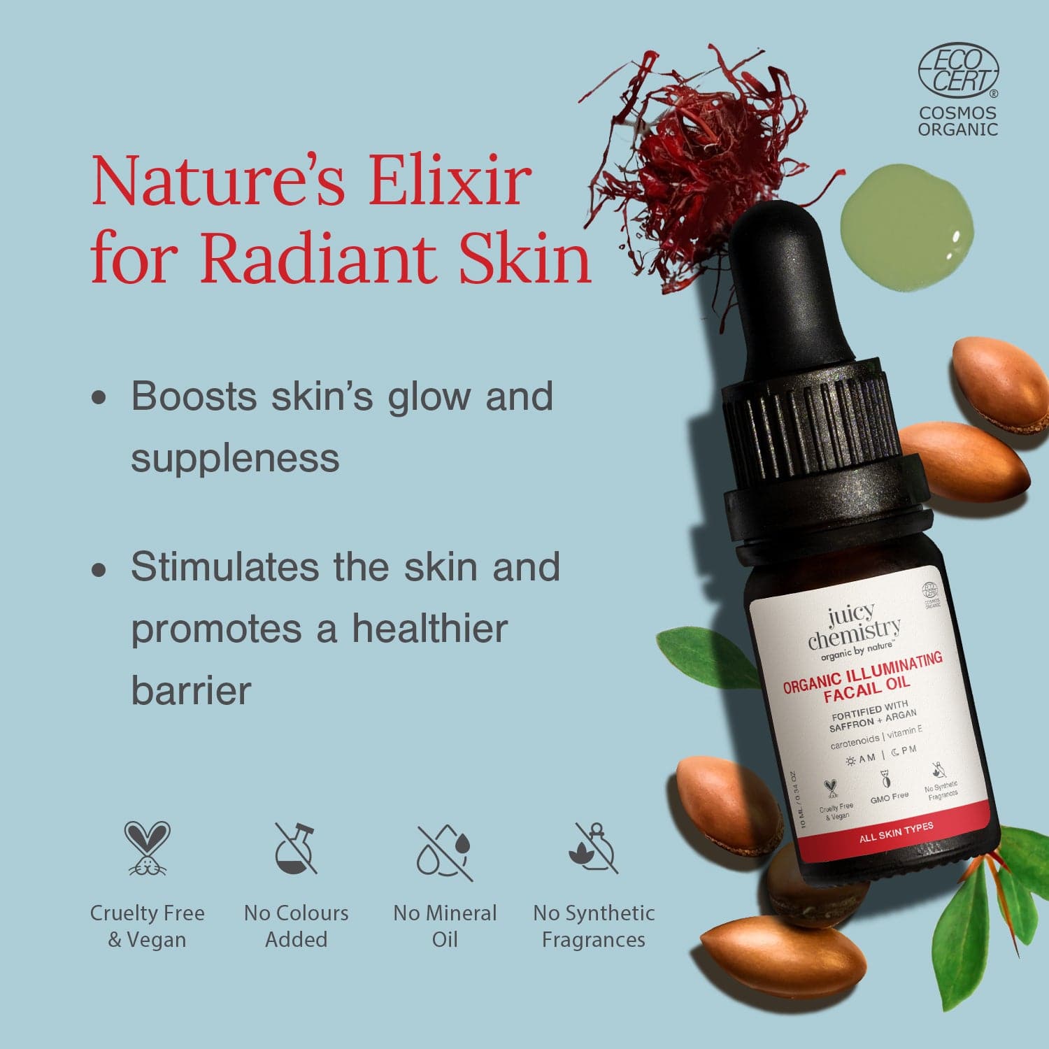 Saffron and Red Raspberry Facial Oil