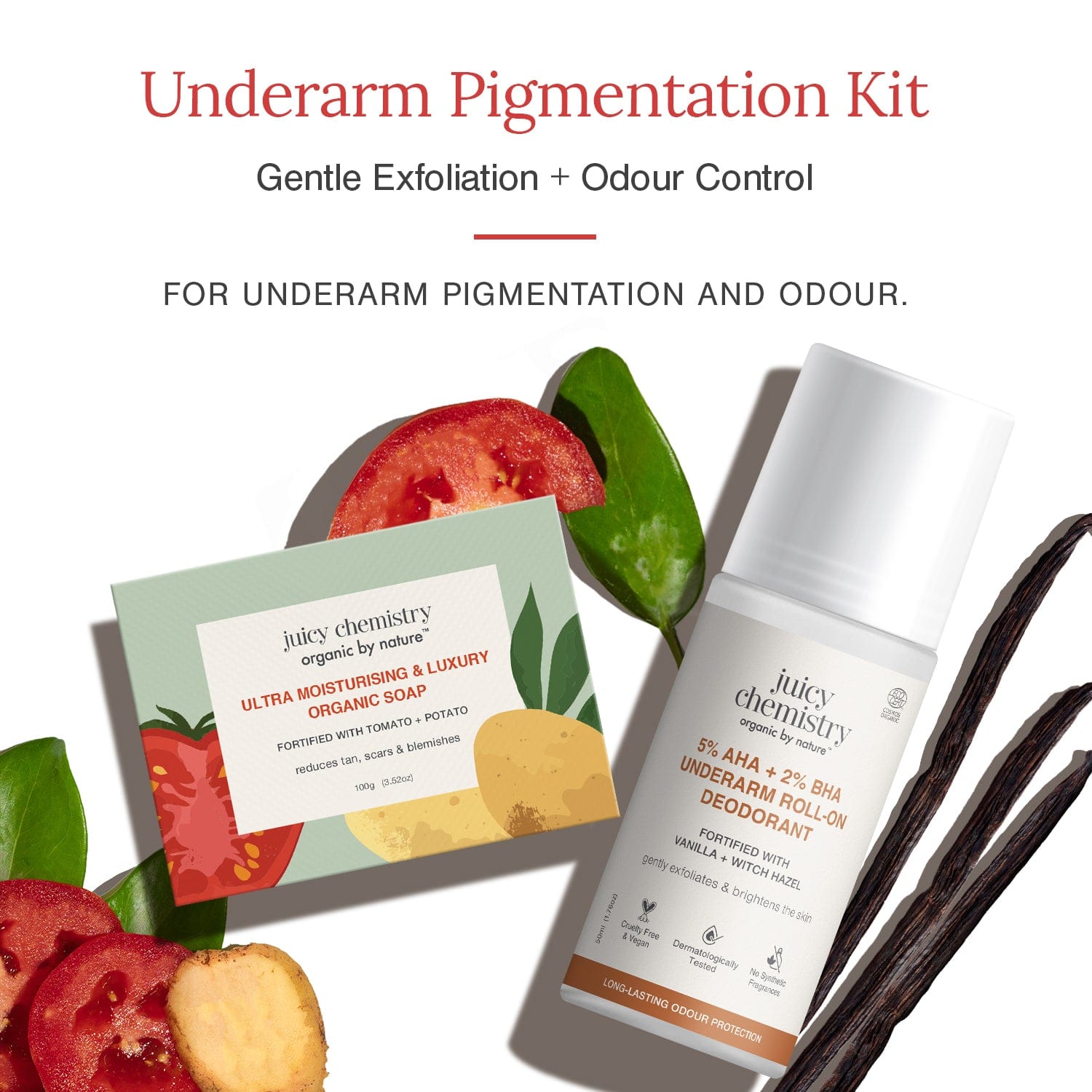 Underarm Depigmentation Kit | For Brightening, Odour Control & Underarm Care