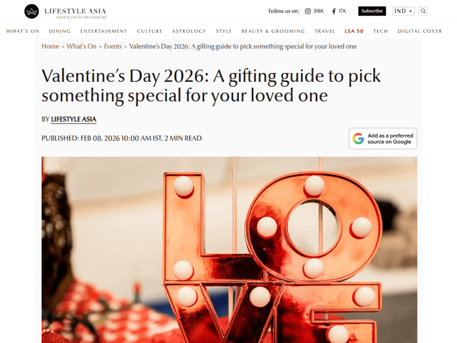 Valentine’s Day 2026: A gifting guide to pick something special for your loved one