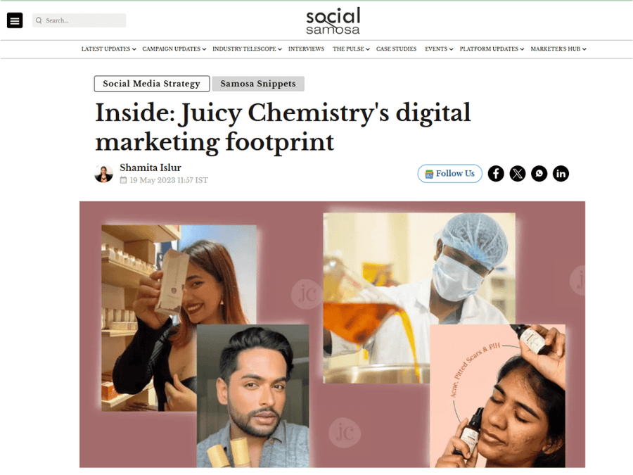 Inside Juicy Chemistry's Digital Marketing Footprint