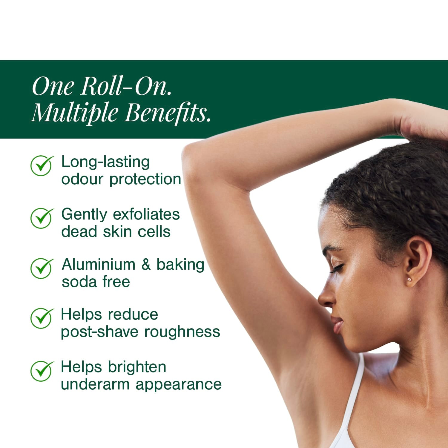 5% AHA + 2% BHA Underarm Roll-on Deodorant Fortified with Vanilla + Witch Hazel