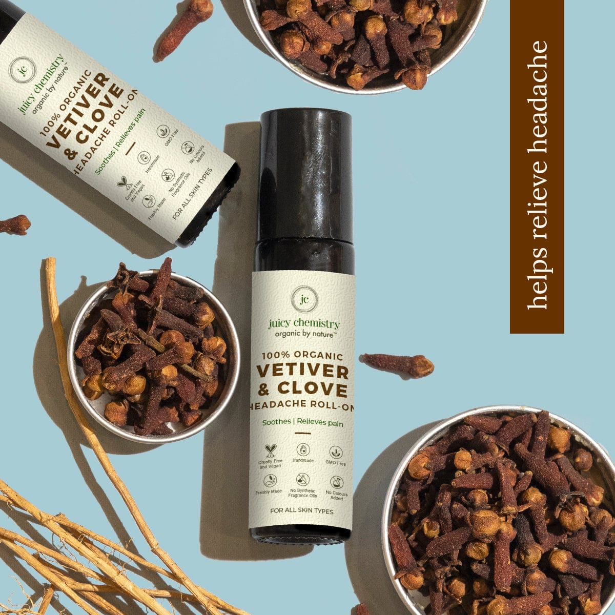 Vetiver Clove Head Ache Roll-on
