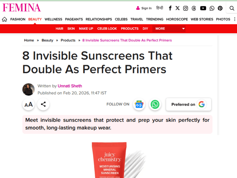 8 Invisible Sunscreens That Double As Perfect Primers