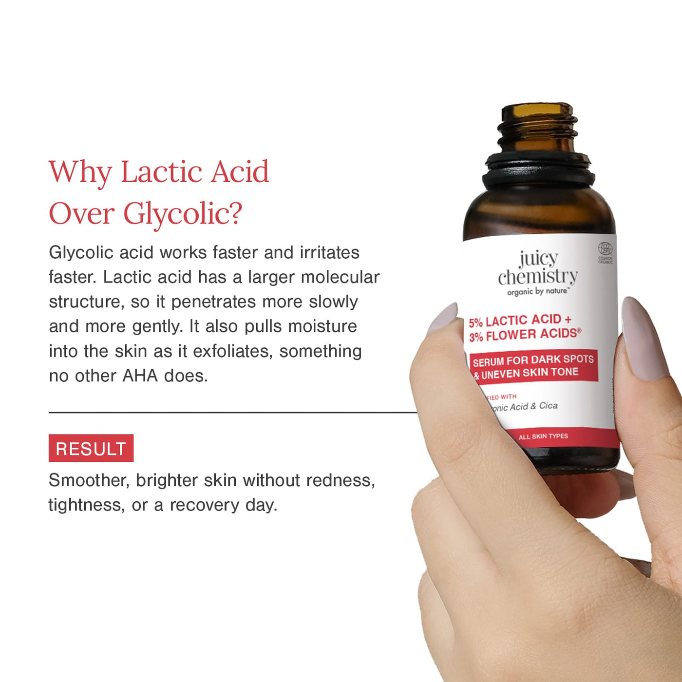5% Lactic Acid + 3% Flower Acids Face Serum image 5