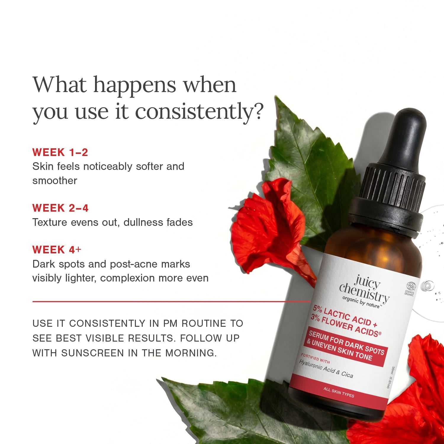 5% Lactic Acid + 3% Flower Acids Face Serum