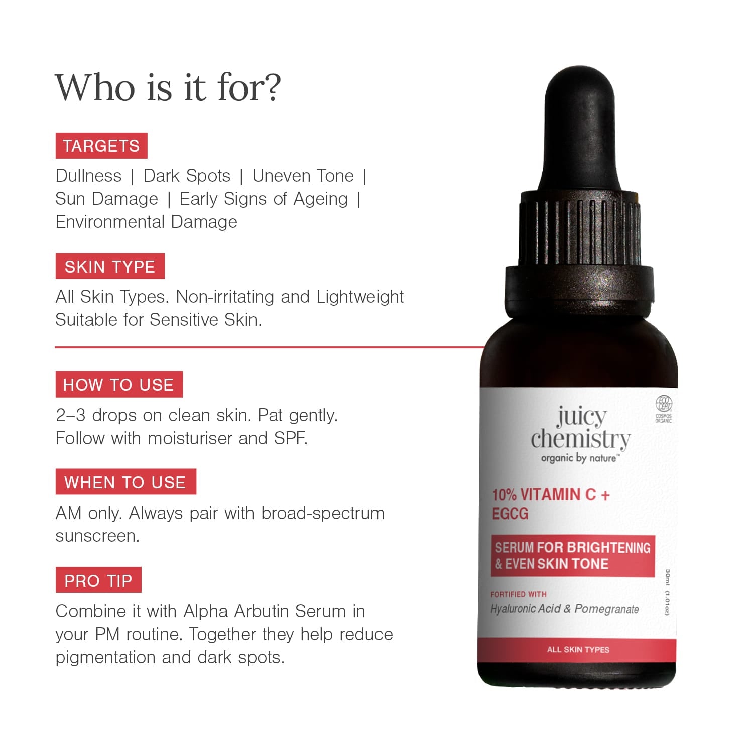 10% Vitamin C + EGCG Face Serum