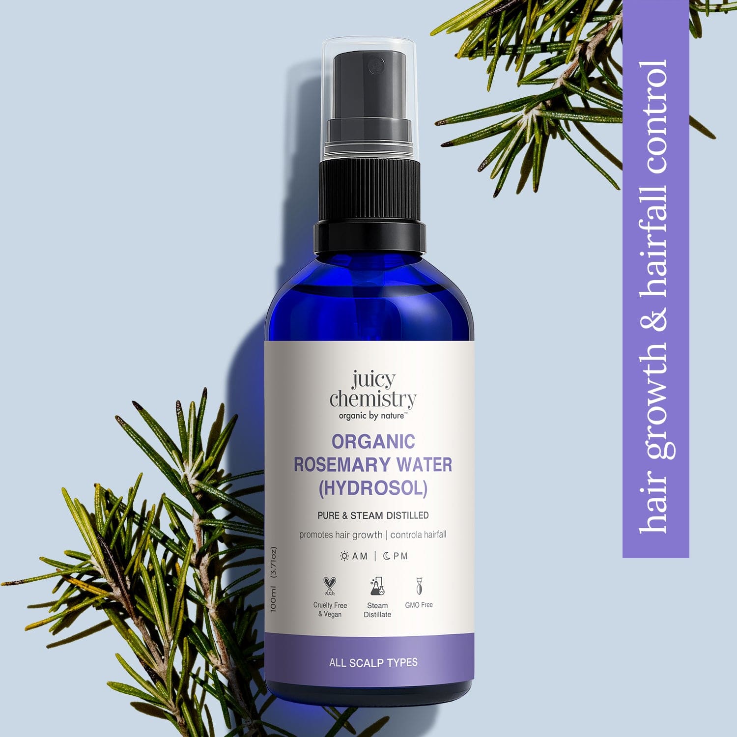 Organic Rosemary Water (Hydrosol)