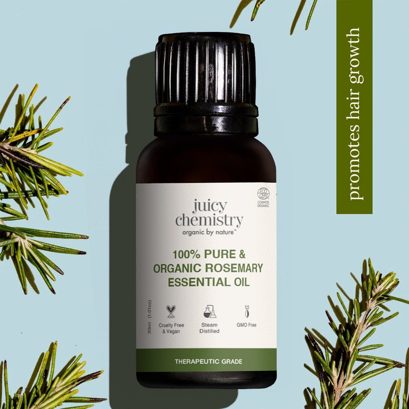 100% Pure & Organic Rosemary Essential Oil