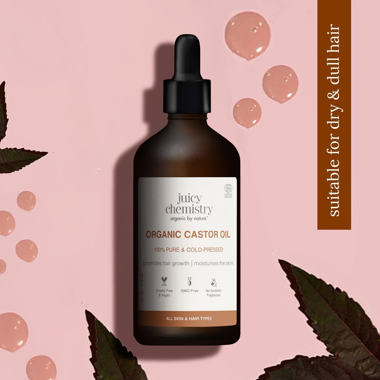 Cold Pressed Castor Carrier Oil..