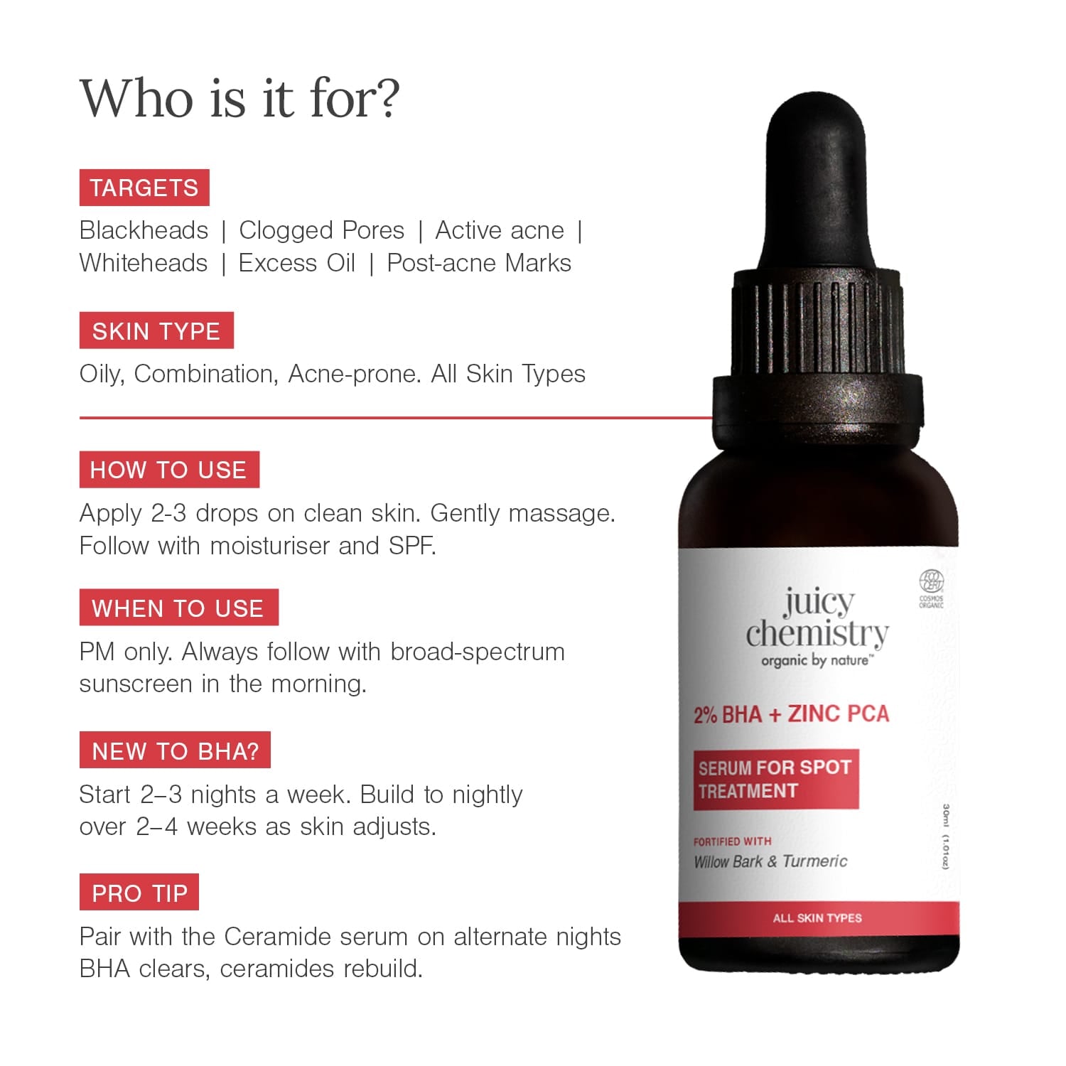 2% BHA + Zinc PCA Face Serum