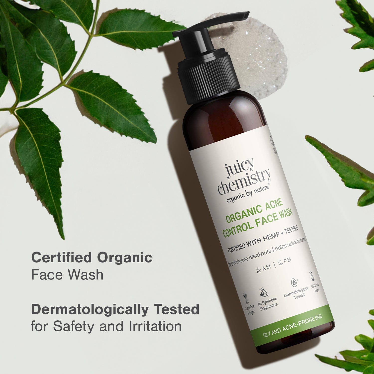 Hemp, Tea Tree and Neem Face Wash..