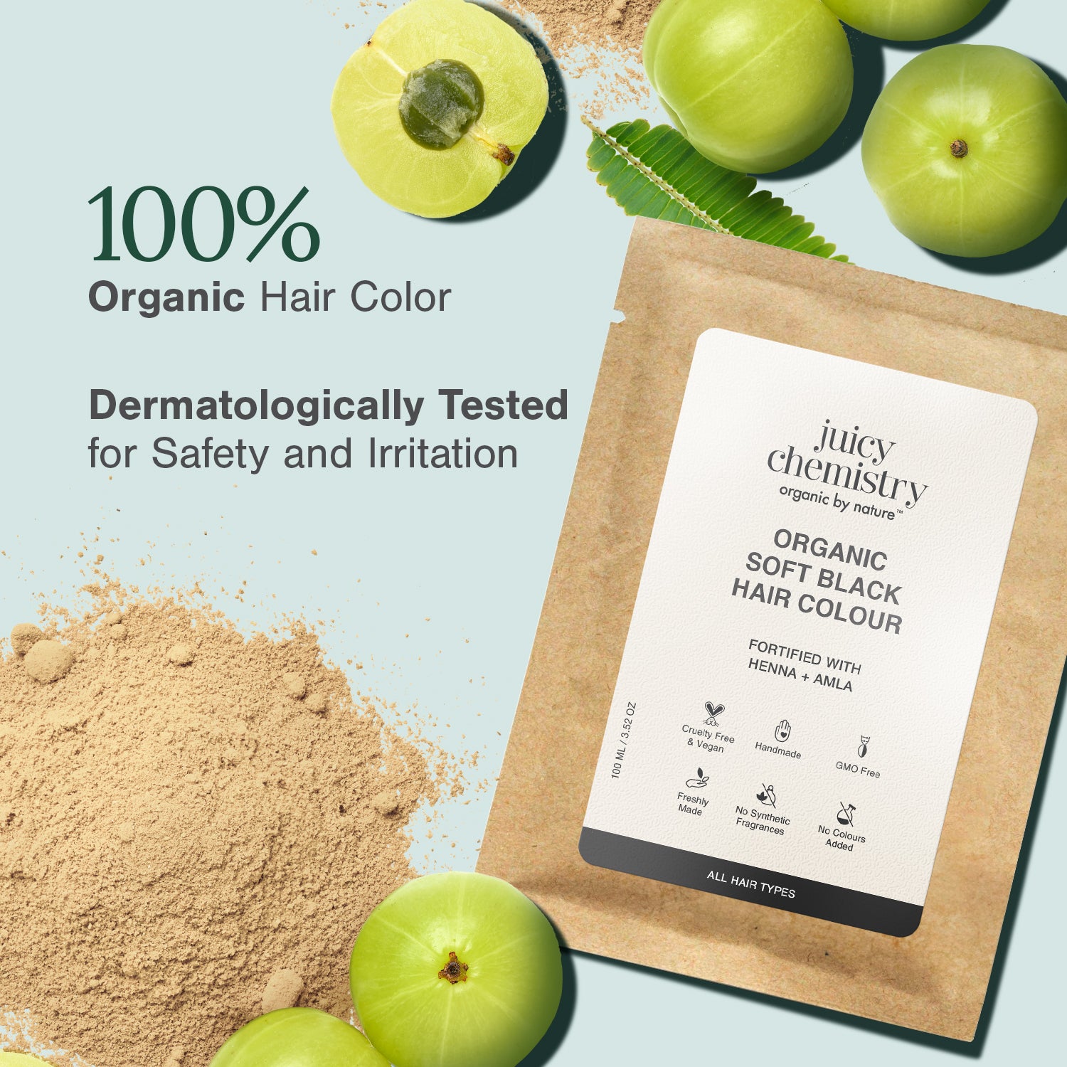 Organic Hair Colour Espresso - Soft Black..