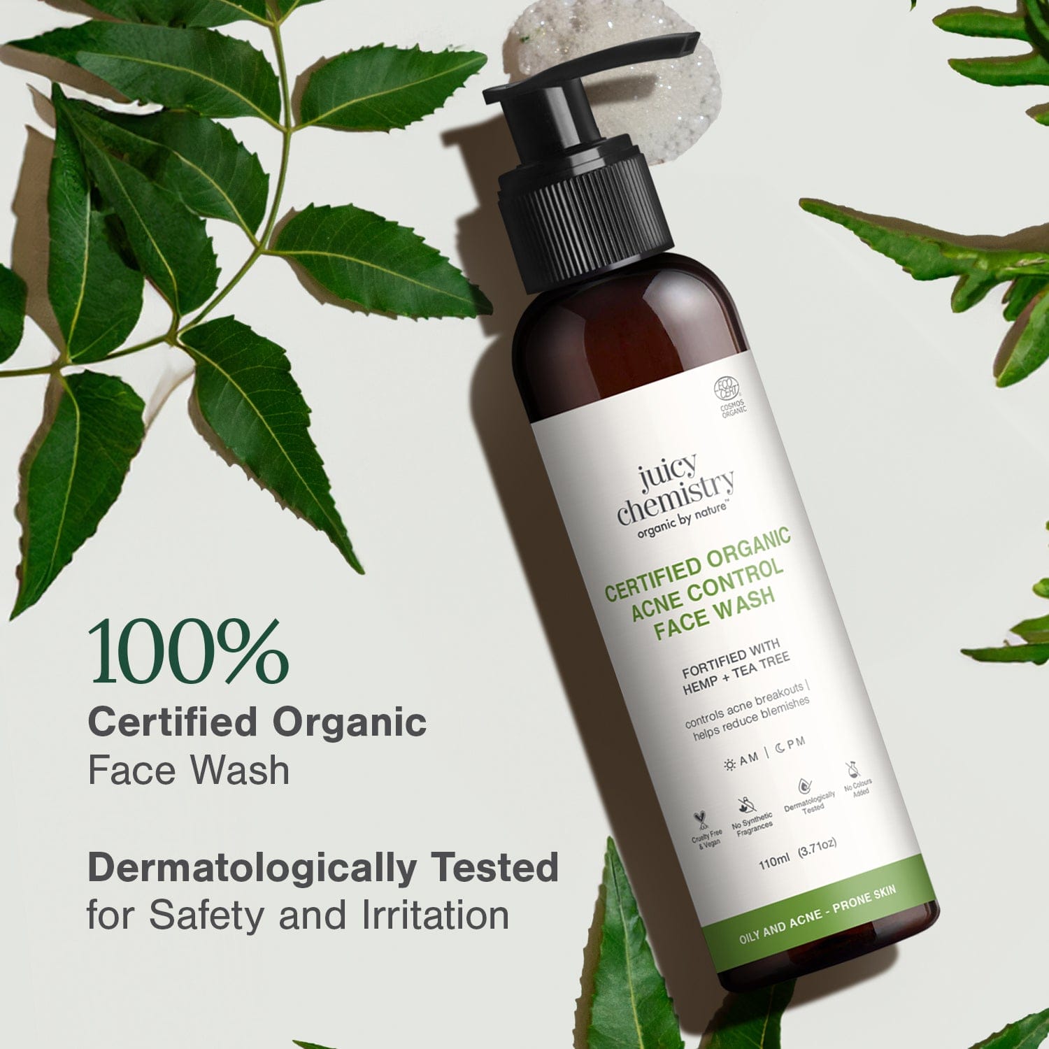 Hemp, Tea Tree and Neem Face Wash
