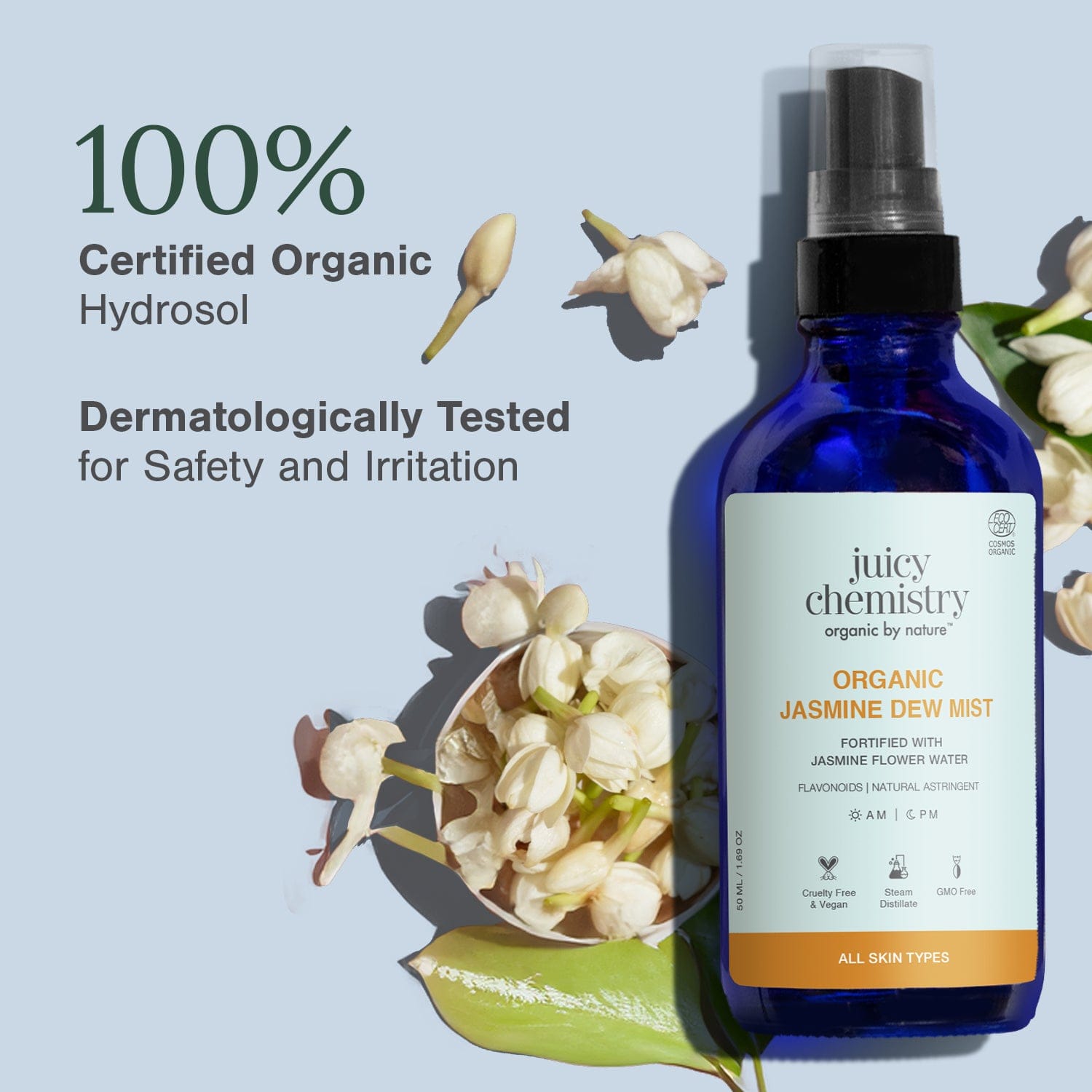 Organic Jasmine Dew Mist (Hydrosol)..