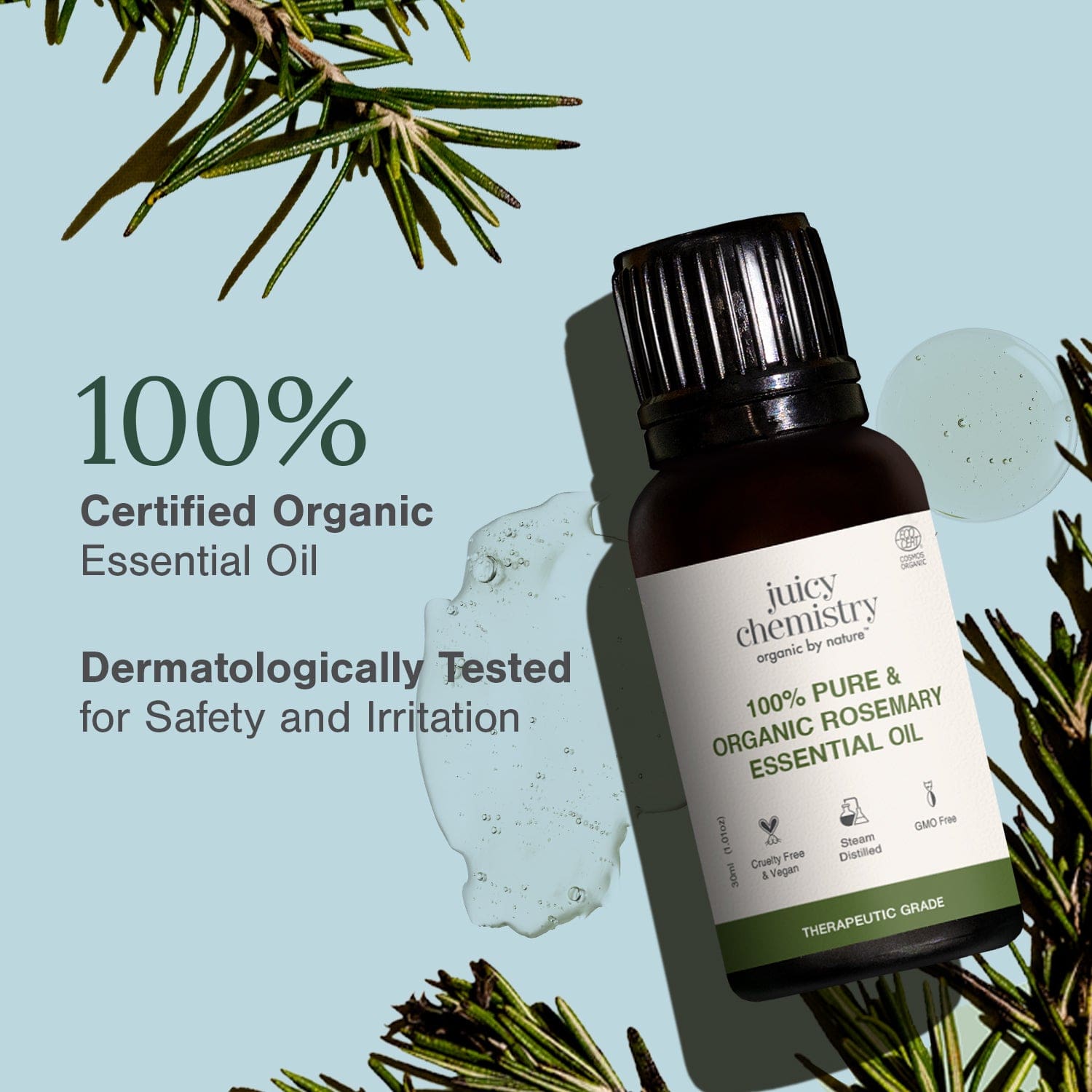 Certified Organic Rosemary Essential Oil
