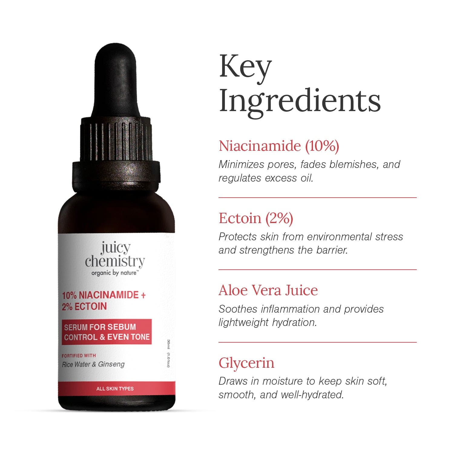 10% Niacinamide + 2% Ectoin Face Serum