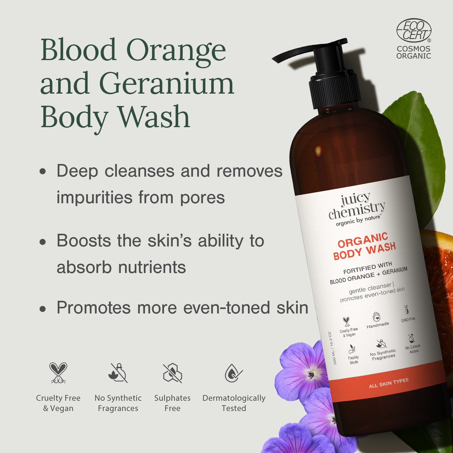 Blood Orange and Geranium Body Wash (Pack of 1)