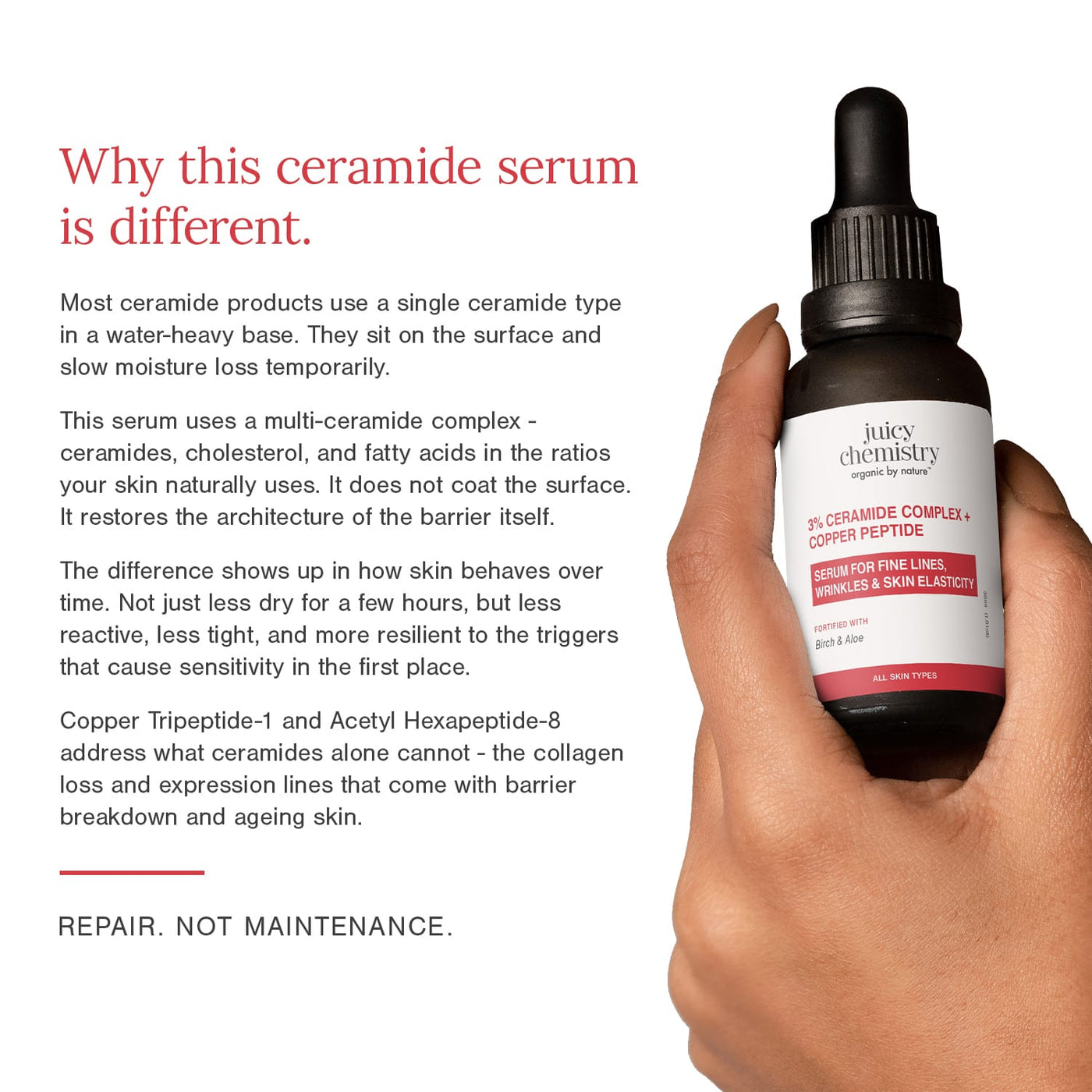 3% Ceramide Complex + Copper Peptide Face Serum image 3