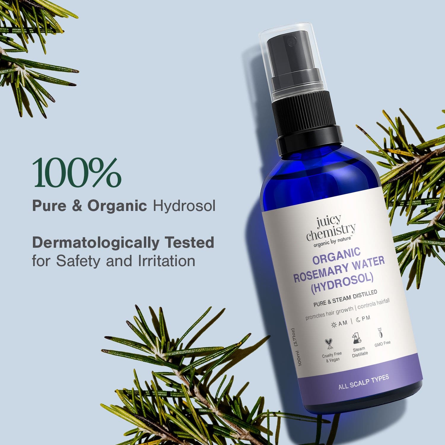 Organic Rosemary Water (Hydrosol)