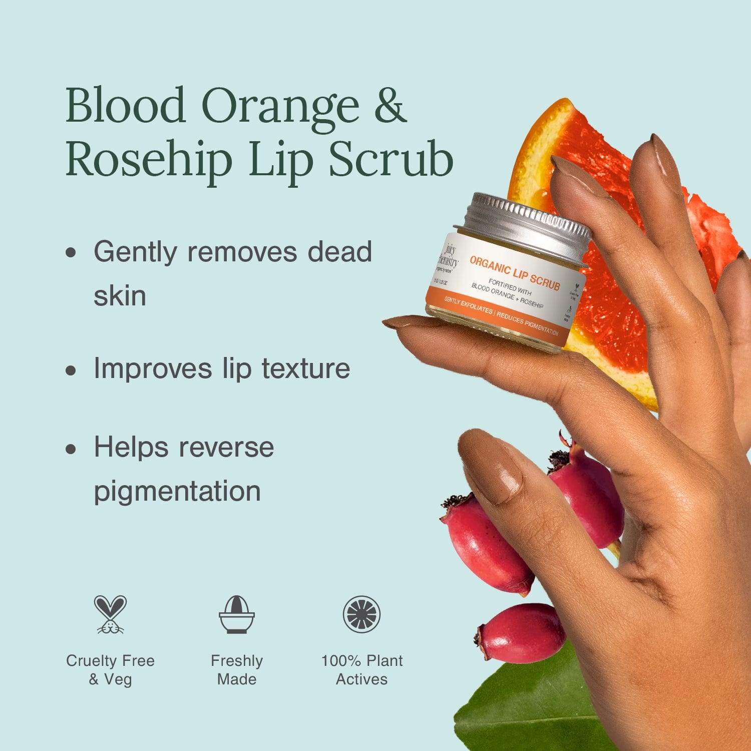 Blood Orange and Rosehip Lip Scrub