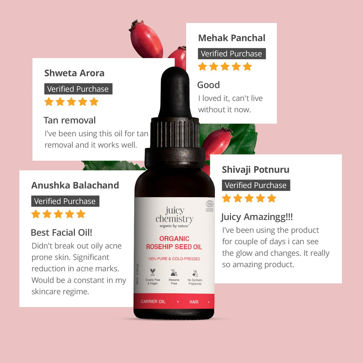 Organic Rosehip Seed Oil